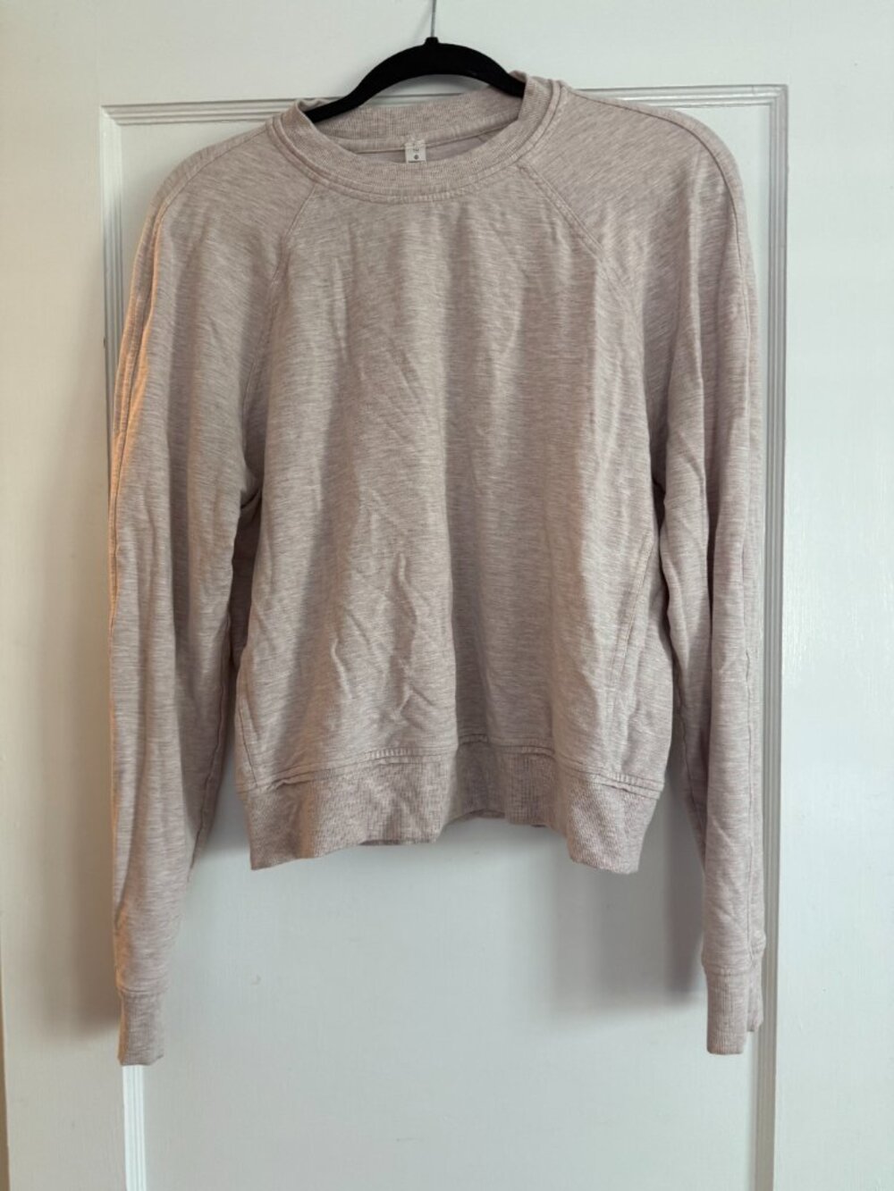 Lululemon Pink Heather Crewneck Sweatshirt - Size 10